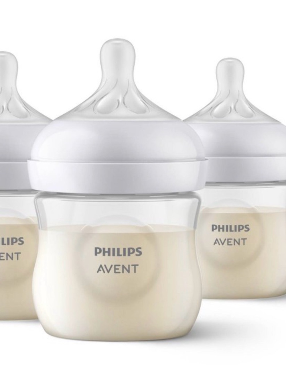 Philips Avent Natural Baby Bottle - White (3-Pack) no box
